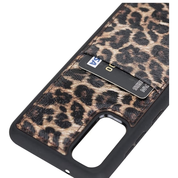 Venito- Leopard Print Capri Snap On Leather Wallet Case for Samsung Galaxy S20 - Picture 3 of 4